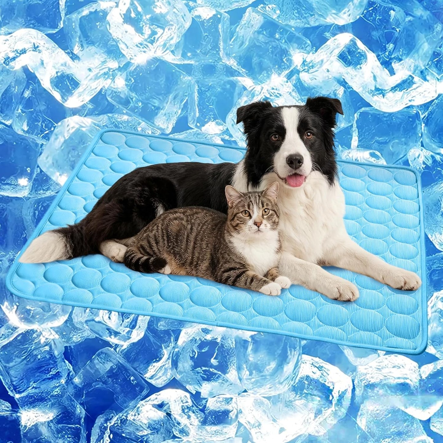 Pet Cooling Mat for Dogs & Cats – Q-Max 0.4 Arc-Chill Pad, Washable, Non-Slip, Multi-Size